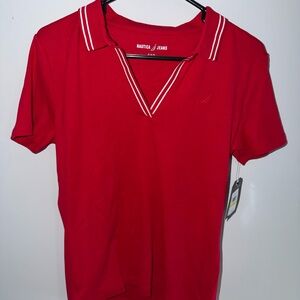 Brand New Women’s Nautica Red Polo Shirt